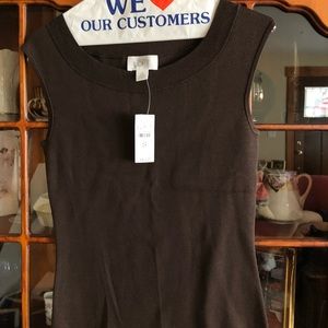 Loft 89% silk. Brown tank